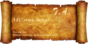 Tárnok Antal névjegykártya
